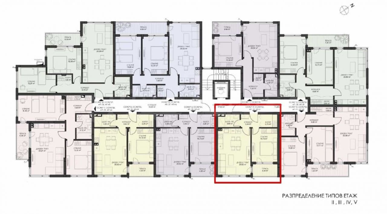 Апартаменты в Варне, Болгария, 58.79 м², фото 2