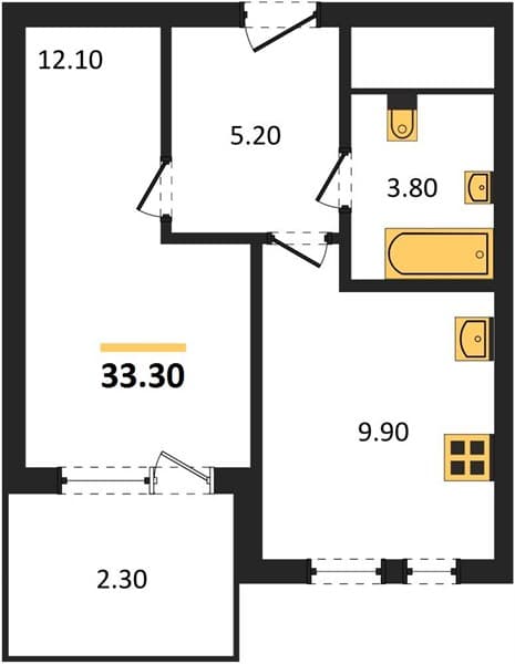 Studio Apartment in Barsa, Novorossiysk