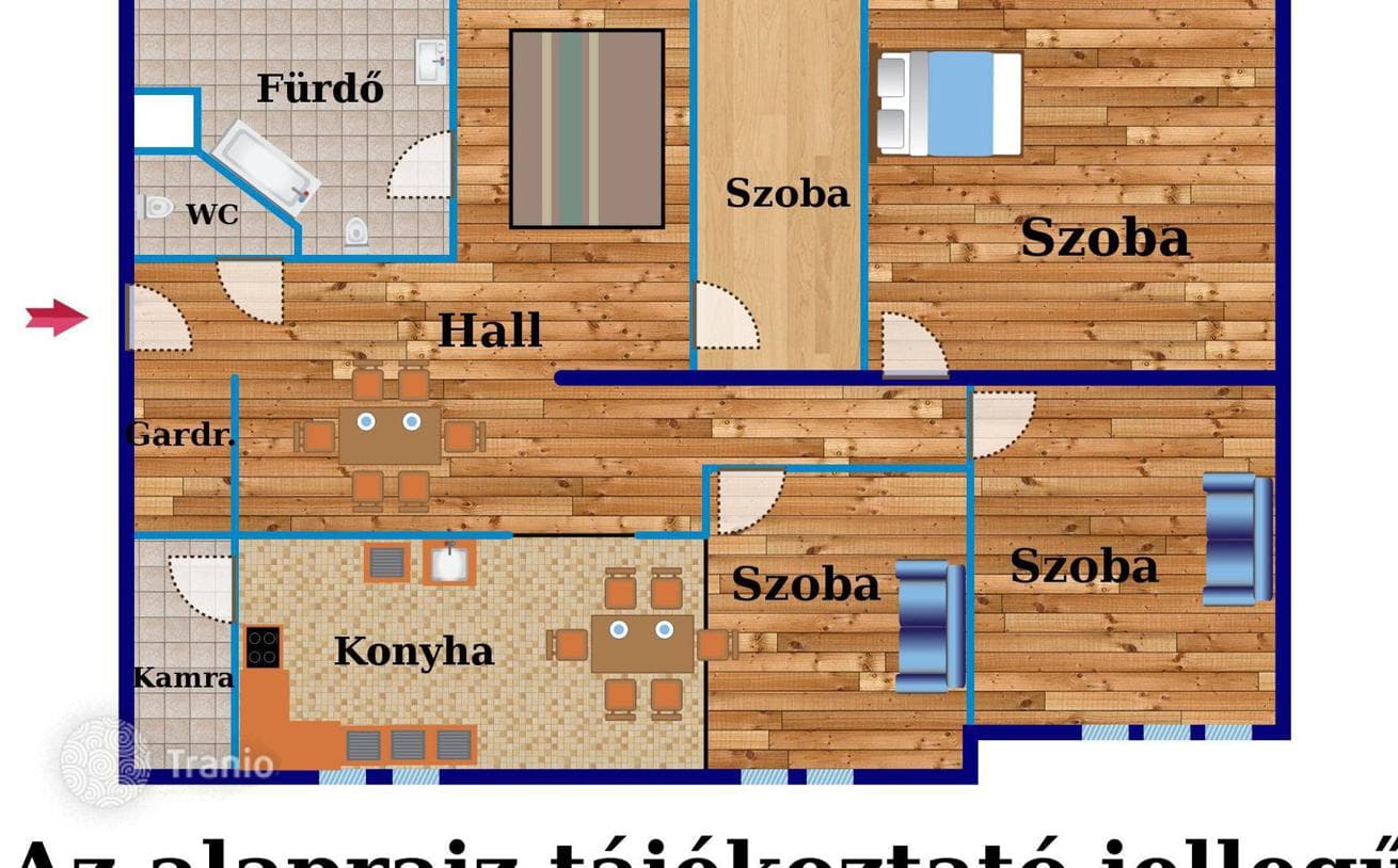 5-комнатная квартира 97 м² в Районе XIV (Зугло), Венгрия, фото 2