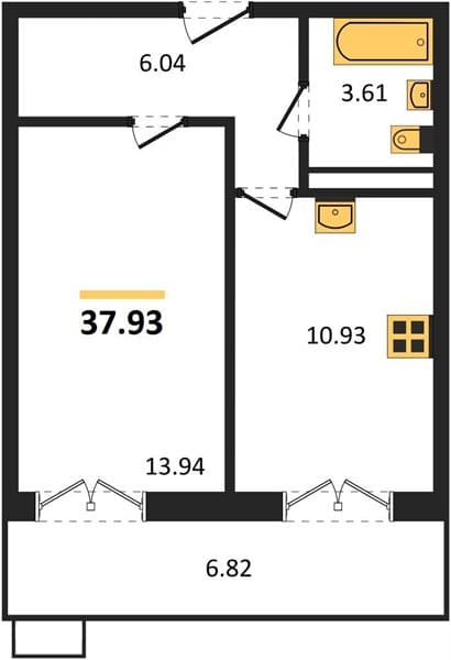 1-Bedroom Apartment in Sady u Morya, Temryuk