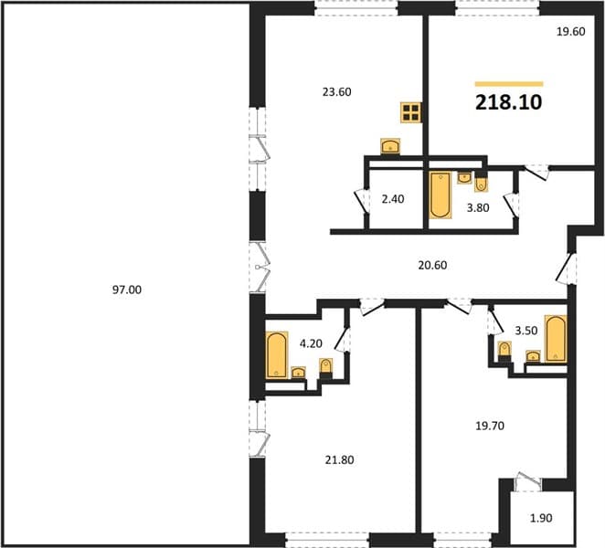 3-Bedroom Apartment with Mountain and Sea Views in Sochi