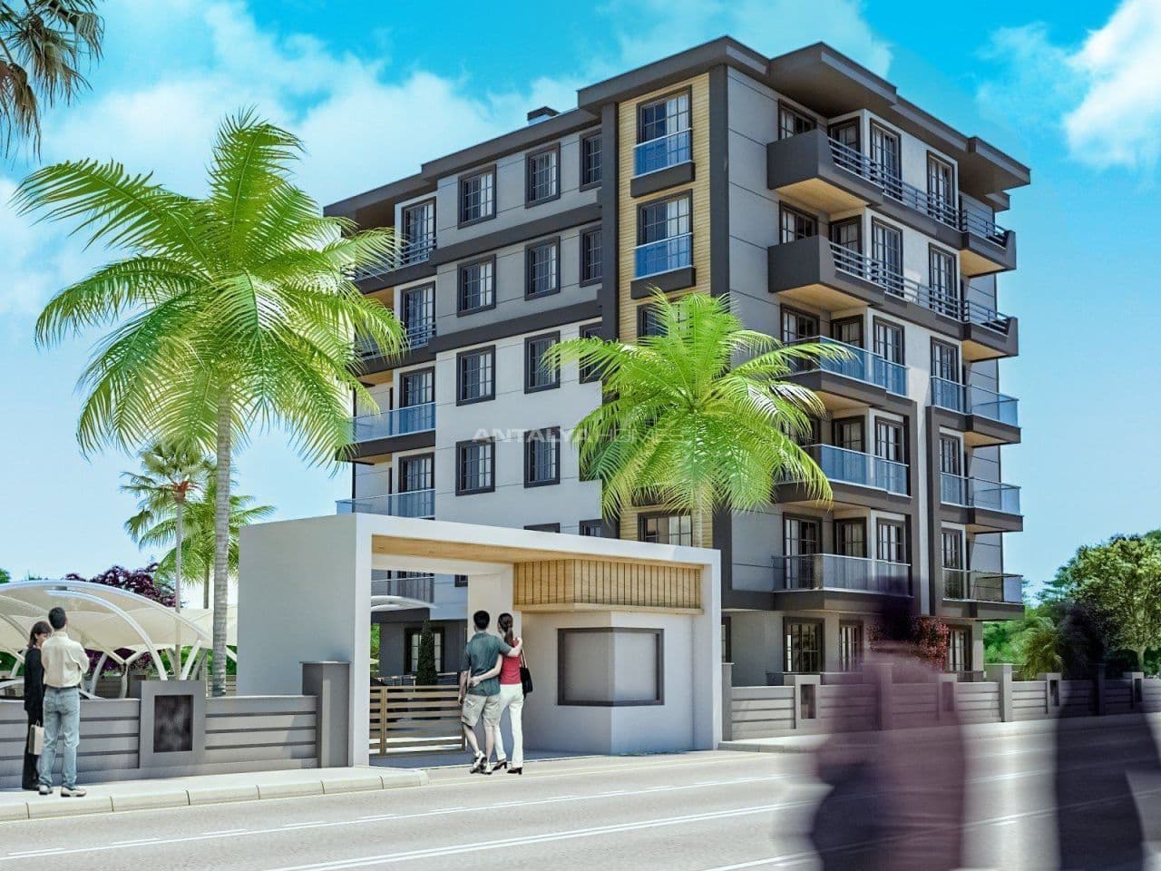 Апартаменты в Анталии, Турция, 52 м²