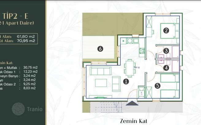 1-Bedroom Apartment in Fethiye