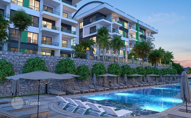 1-Bedroom (1+1) Apartment 200 m from the Beach in Kargicak, Alanya