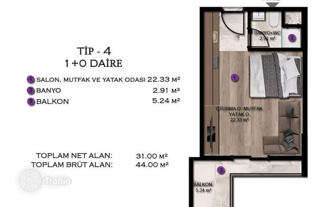 New Apartments with Shared Pool Near the Beach in Mersin, photo 5