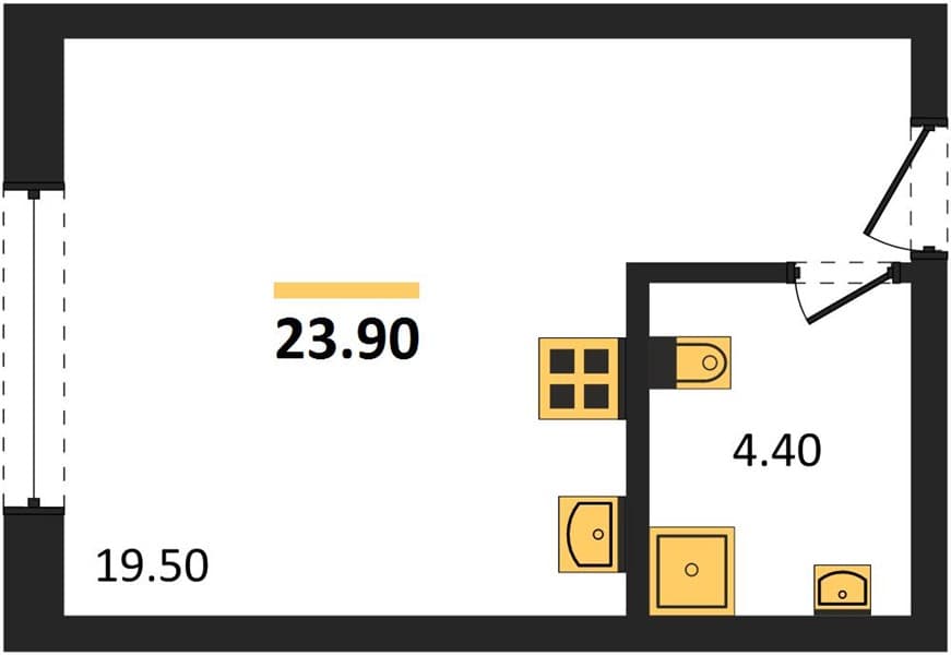 Studio Apartment in Neskuchnyy Sad, Sochi
