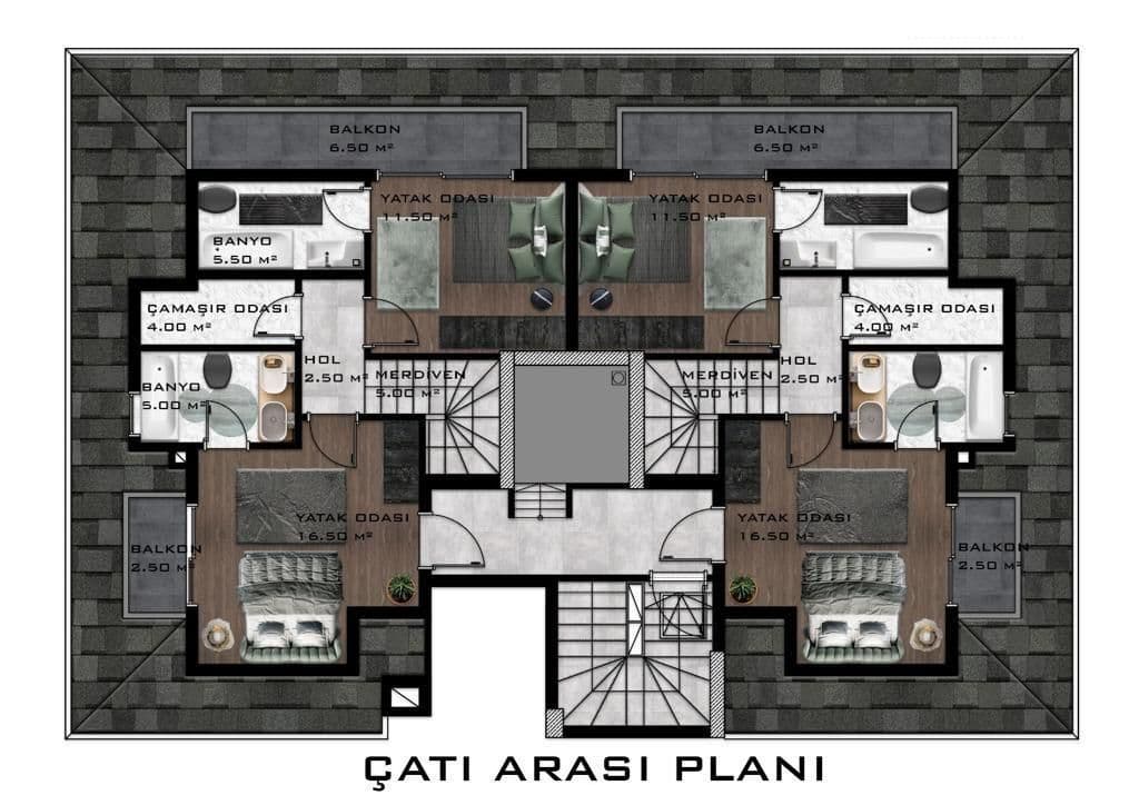 Квартира в Авсалларе, Турция, 85 м², фото 4