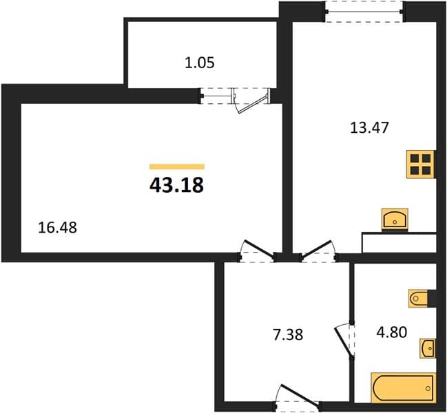 Studio Apartment in Tsentralny (Gamma), Anapa