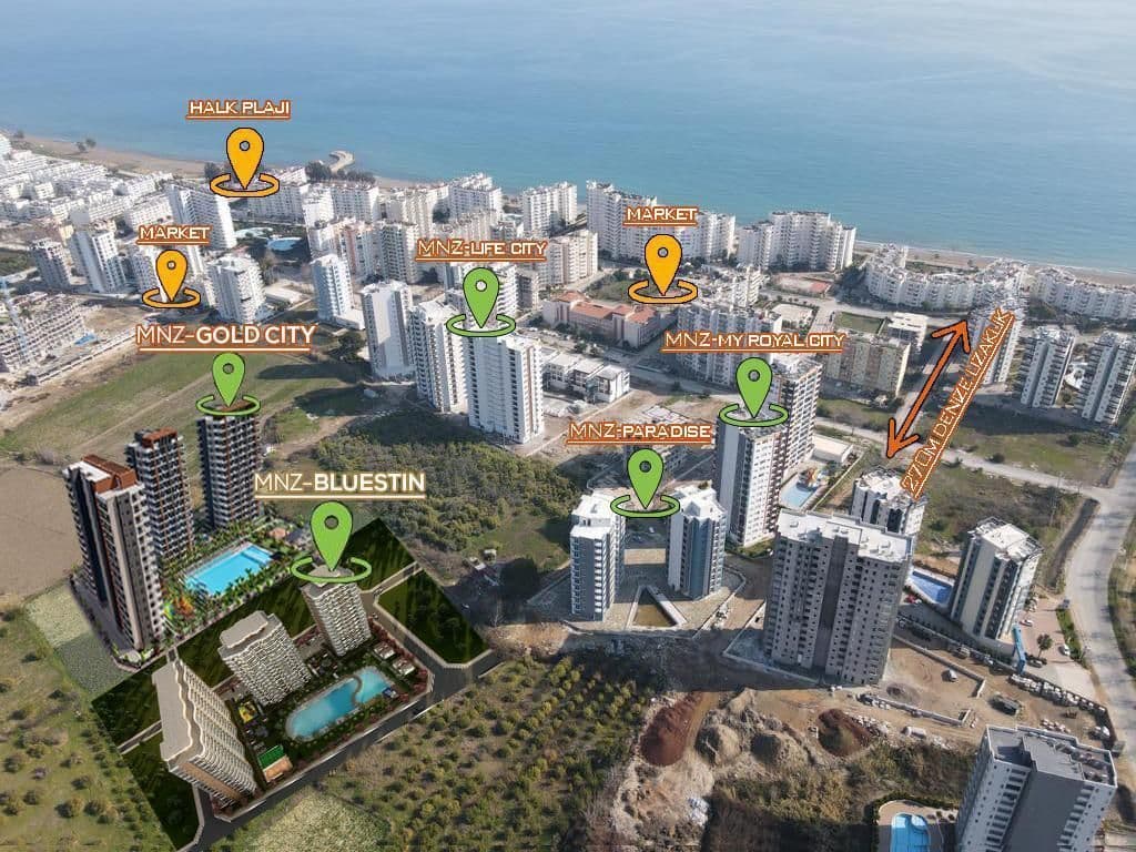 Квартира в Мерсине, Турция, 58 м², фото 3