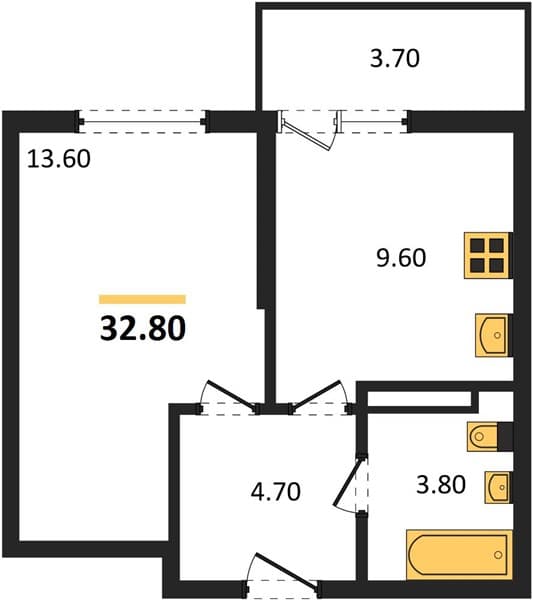 1-Bedroom Apartment with City View in Lestoriya, Sochi