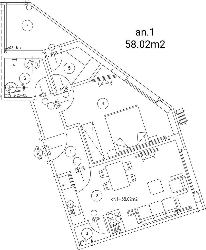 Апартаменты в Варне, Болгария, 84 м², фото 3