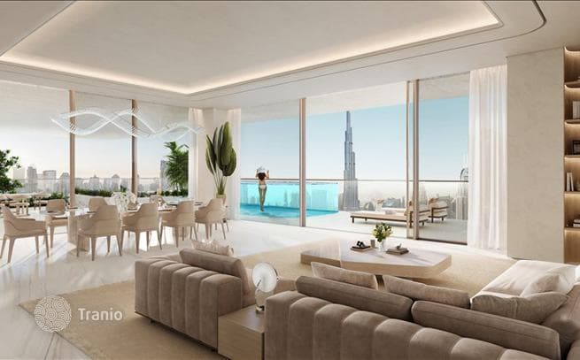 Новая высотная резиденция Fairmont Residences Solara Tower с бассейнами в пешей доступности от Бурдж Халифа, Business Bay, Дубай, ОАЭ