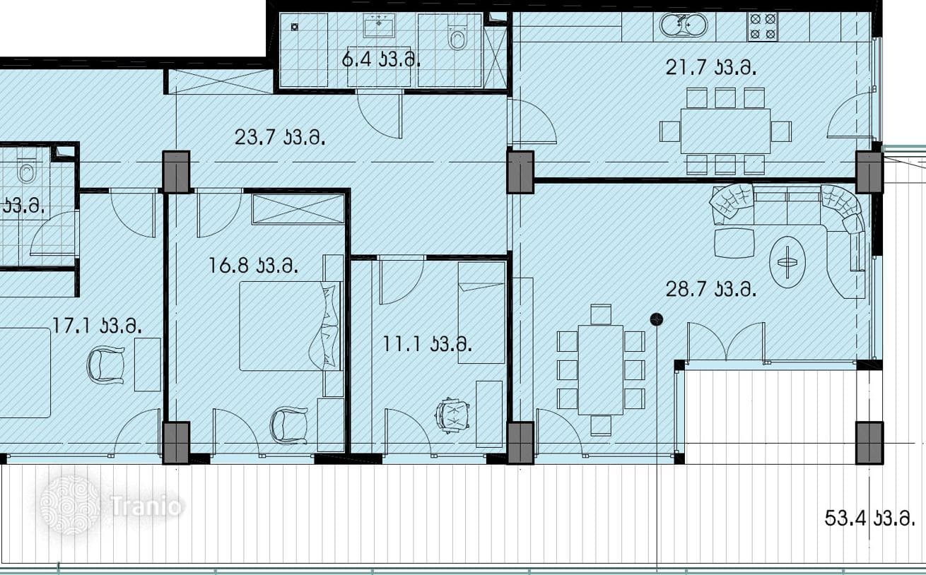Apartment with Nature Views and Rooftop Lounge in Tbilisi, photo 4