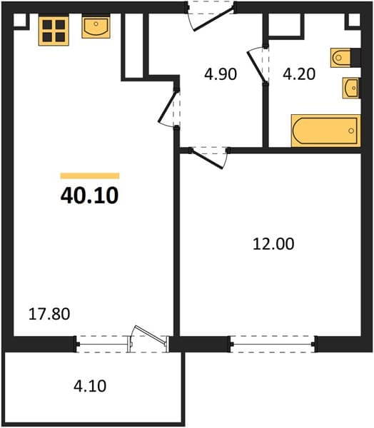 1-Bedroom Apartment with Sea Access in Novorossiysk