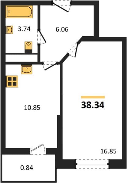 Studio Apartment in Centralnyy, Anapa