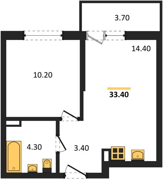 Studio Apartment in Lestoriya, Sochi