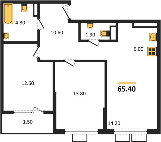 2-Bedroom Apartment in Porto-Novo, Tsemdolina
