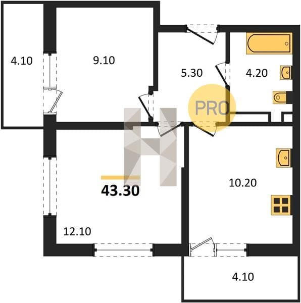 Apartment in Kudepsta, Sochi