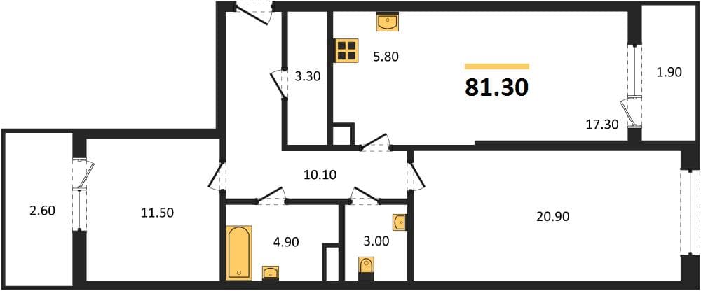 1-Bedroom Apartment in Master of Seas, Supsekh