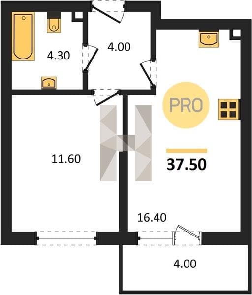 Studio Apartment in Flora Residential Complex, Kudepsta, Sochi