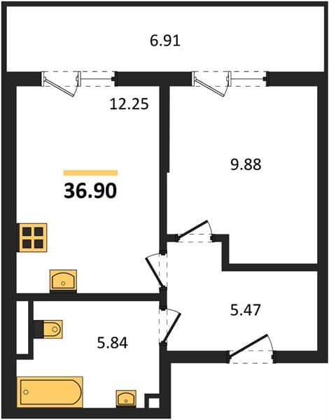 Studio Apartment in Botanica Hills, Nebug