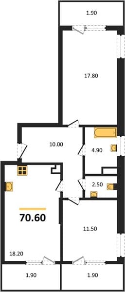 2-Bedroom Apartment with Sea View in Supsekh