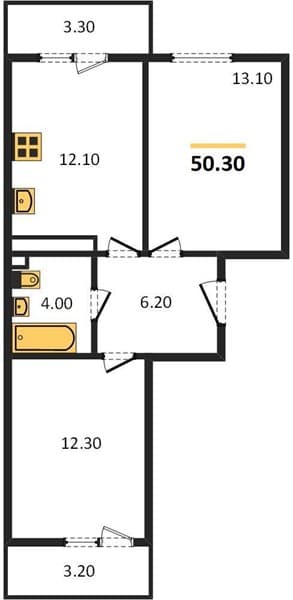 1-Bedroom Apartment in Oblaka-2, Novorossiysk