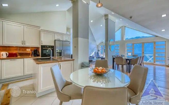 3-Bedroom Penthouse with Bay View in Prčan, Kotor