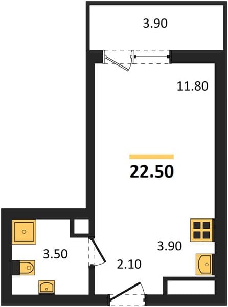 Studio Apartment in Lestoriya, Kudepsta, Sochi
