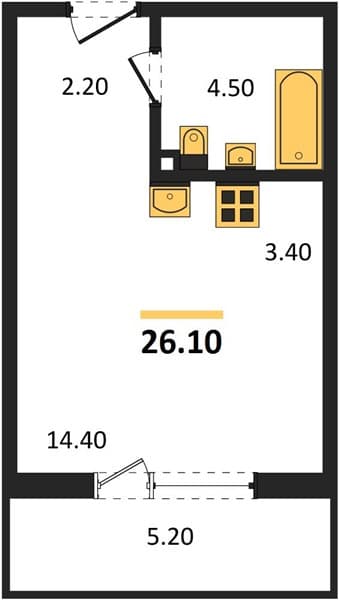 Studio Apartment in Lestoriya, Kudepsta, Sochi
