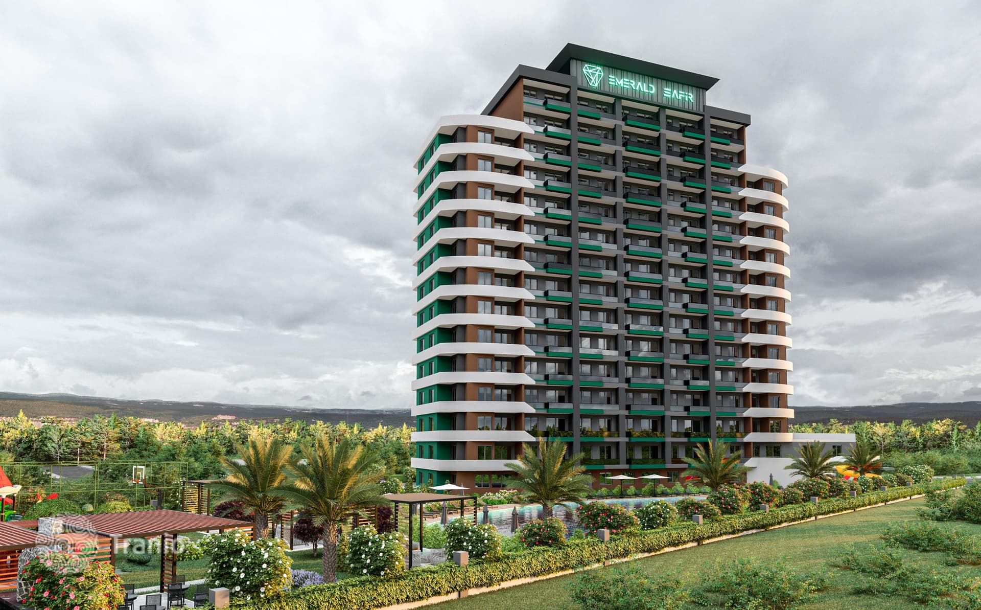 New Apartments with Aquapark and Shared Pool in Mersin, photo 2
