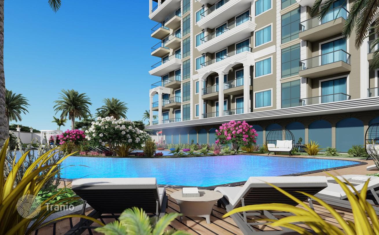 New Guarded Residential Complex with Pools, Water Park and Spa in Alanya