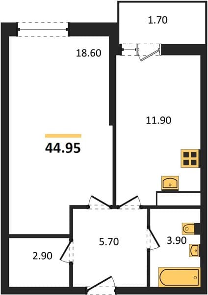 Studio Apartment in Anapa