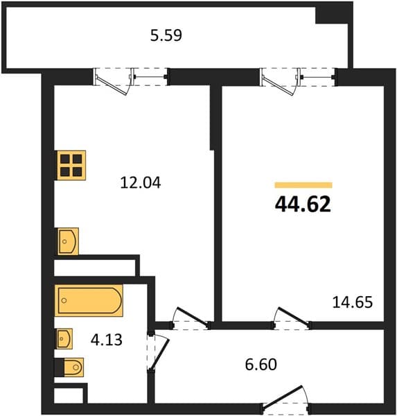 1-Bedroom Apartment in Marine Garden Sochi 4* Hotels and Resort, Sochi