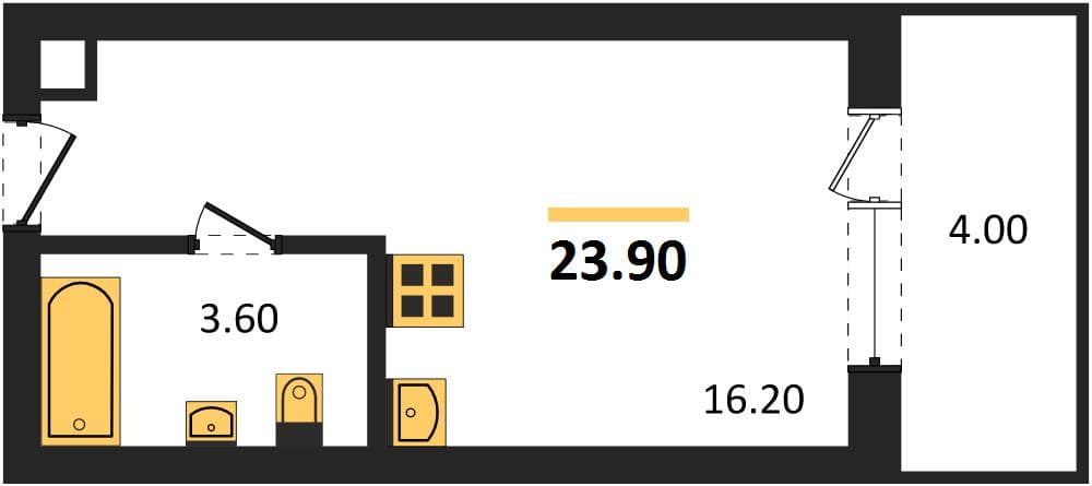 Studio Apartment in Neskoochny Sad, Sochi