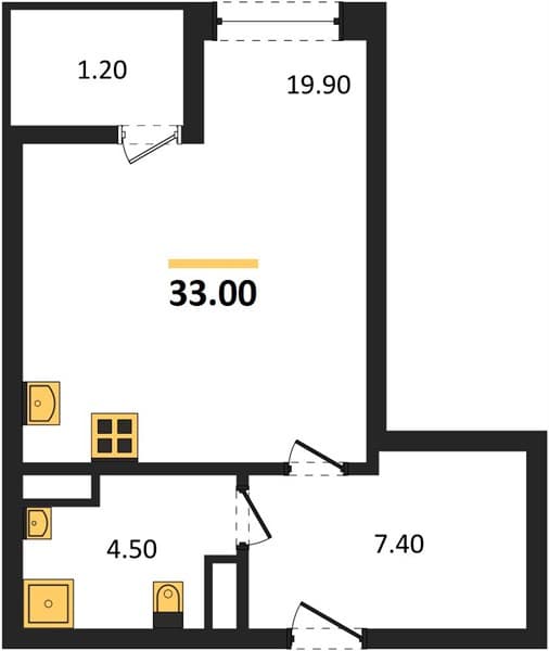 Studio Apartment in Premium Complex with Mountain and Sea Views in Supsekh