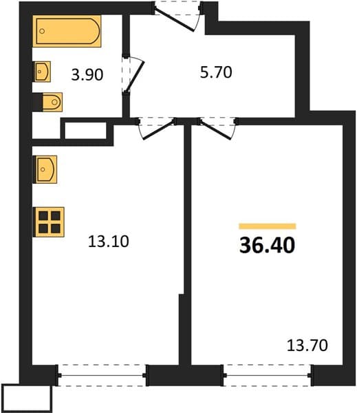 1-Bedroom Apartment with Sea View in Tsemdolina