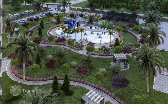 1–2-Bedroom Apartments with Water Park in Mersin, Mezitli