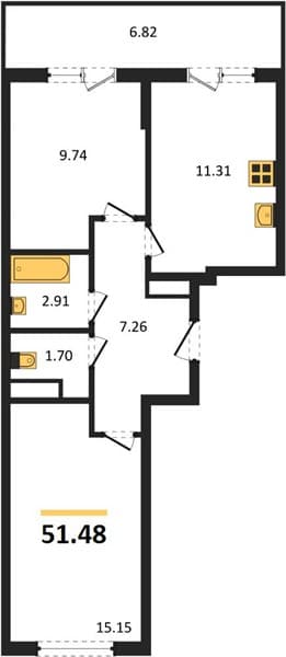 1-Bedroom Apartment in Botanica Hills, Nebug