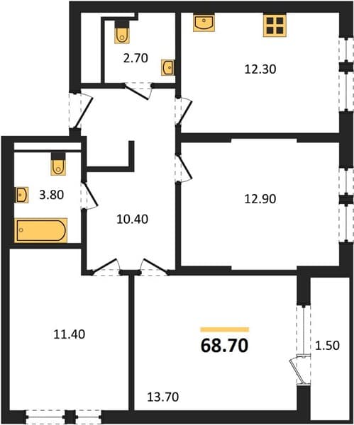 2-Bedroom Apartment with Sea View in Novorossiysk