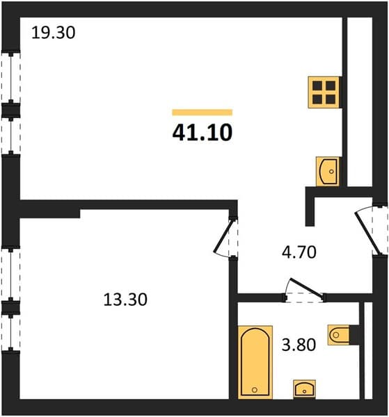 1-Bedroom Apartment with Sea View in Novorossiysk