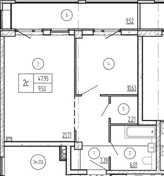 1-Bedroom Apartment in Luchi, Anapa