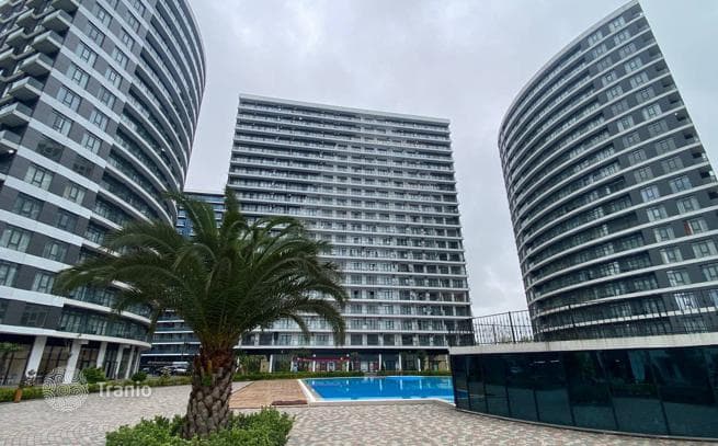 Studio with Sea and City View in Batumi