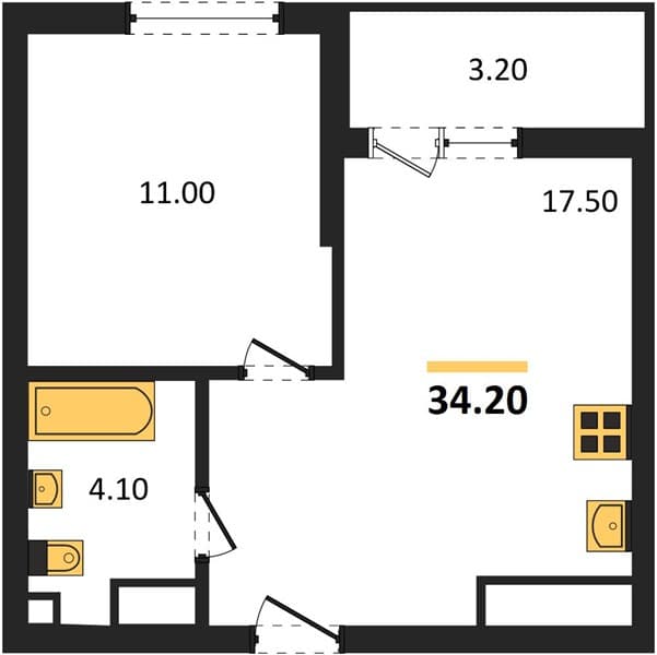 Studio Apartment in Oblaka-3, Novorossiysk