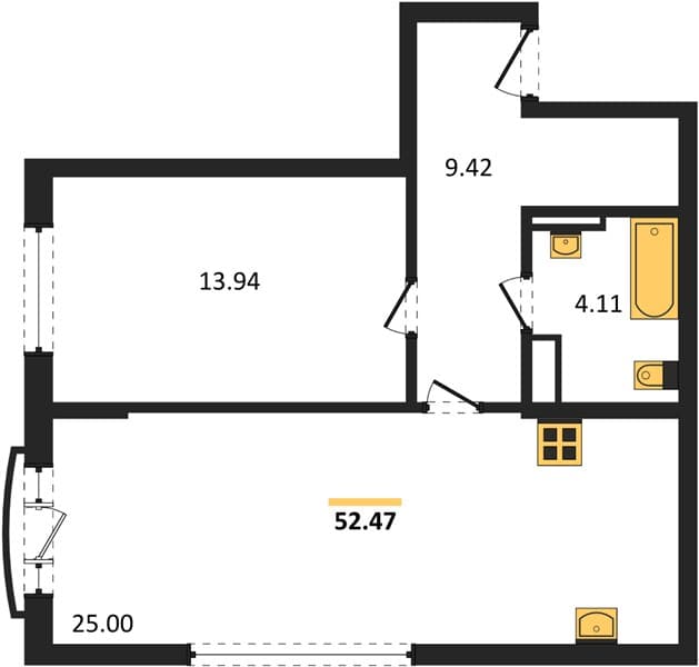 1-Bedroom Apartment in Svetsky Les, Sochi