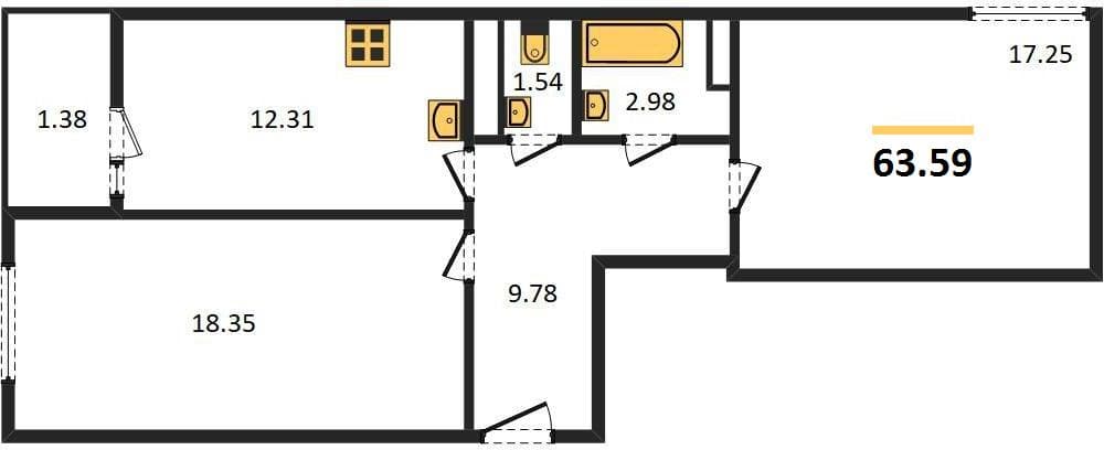 1-Bedroom Apartment in Centralny (Gamma), Anapa