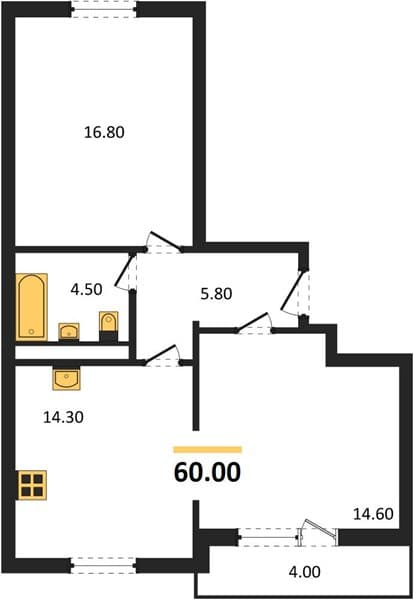 2-Bedroom Apartment in Mountain Quarter, Sochi