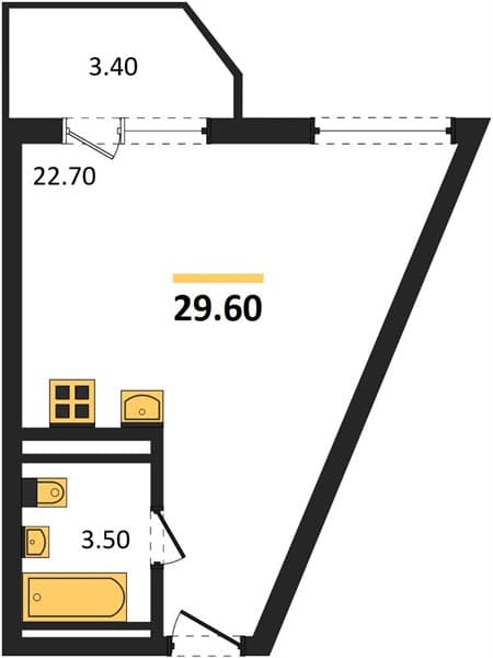 Studio Apartment in Neskuchny Sad, Sochi