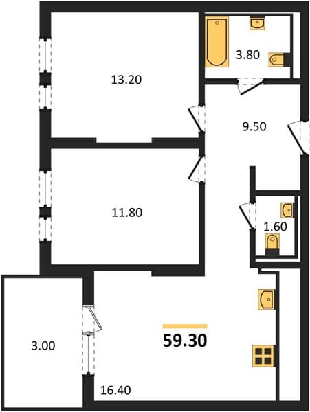 2-Bedroom Apartment with Sea View in Novorossiysk