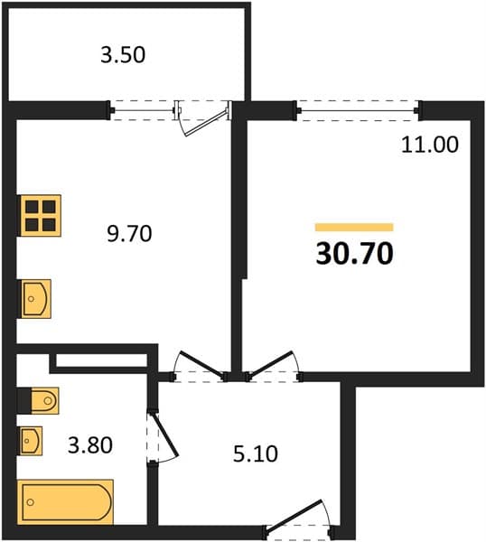 Studio Apartment in Lestoriya, Sochi